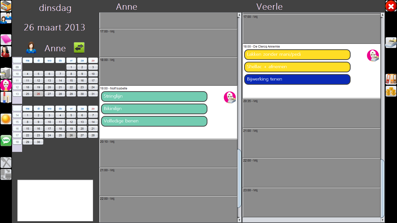 Parlor : digitale agenda voor schoonheids- en kapsalons